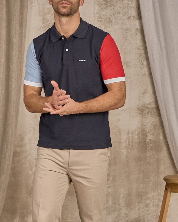 Polo manches courtes bleu Polo manches courtes bleu