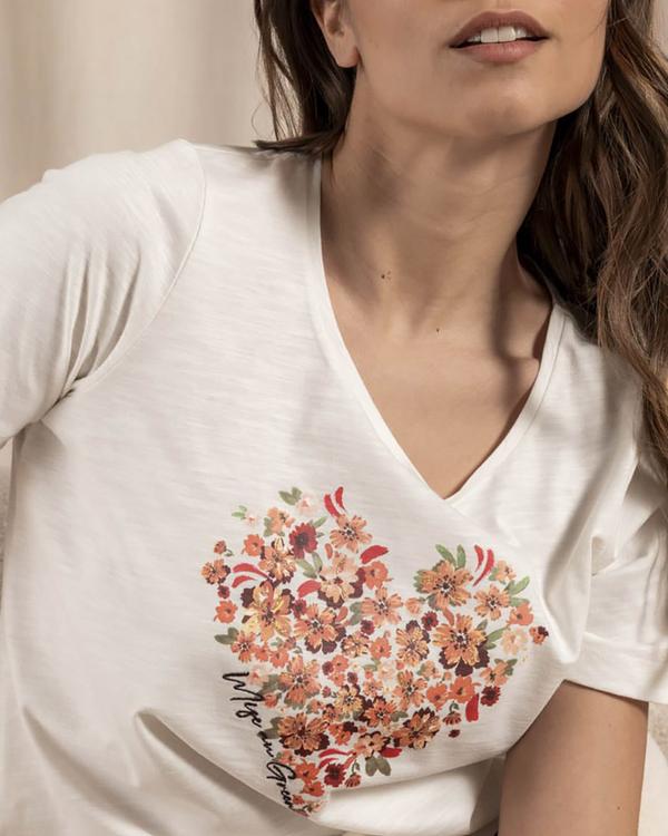 T-shirt cœur imprimé exclusif T-shirt cœur imprimé exclusif