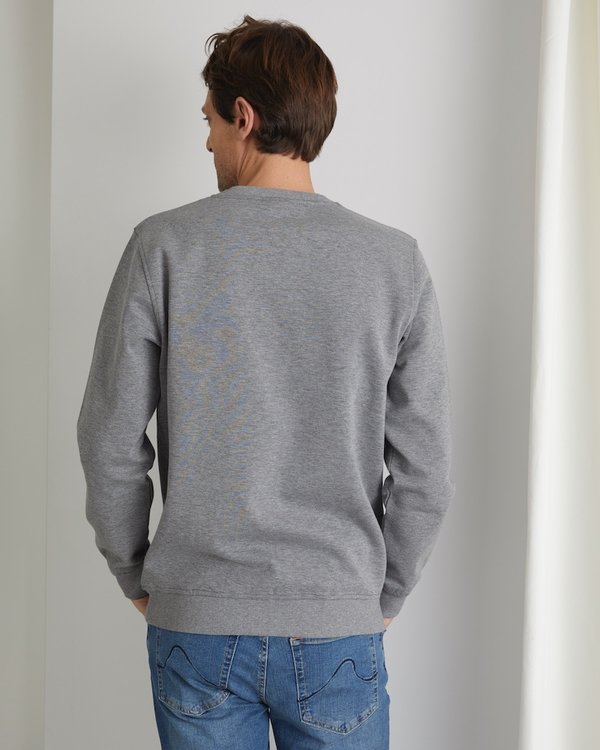 Sweat manches longues col rond 3 vaches en coton bleu Sweat manches longues col rond 3 vaches en coton bleu