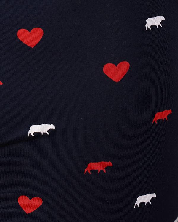 Boxer vaches et cœurs rouge