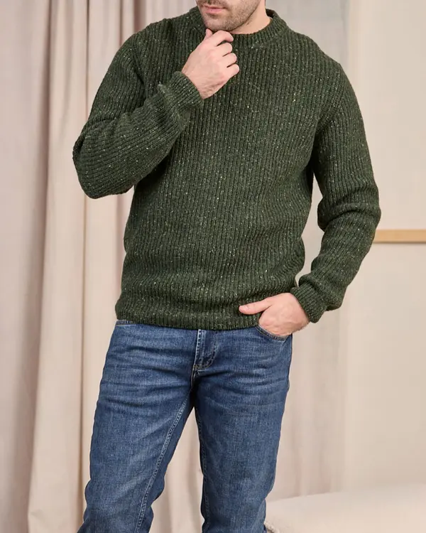 Pull grosse jauge vert Pull grosse jauge vert