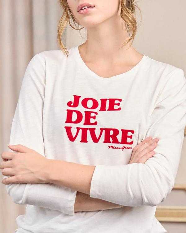 T-shirt message blanc