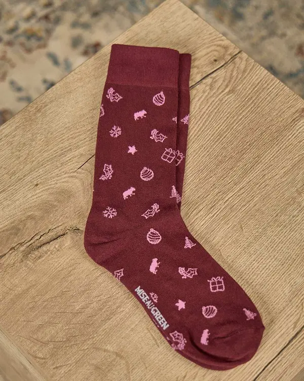 Chaussettes Edford rouge