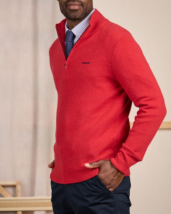 Pull col camionneur rouge