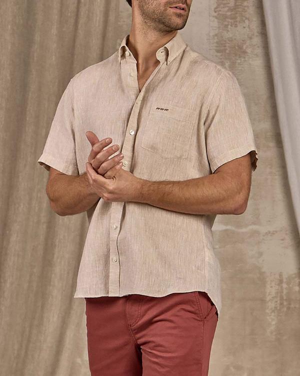 Chemise unie beige