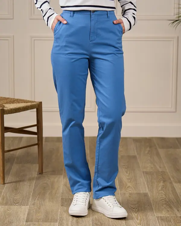 Pantalon chino Gladys bleu