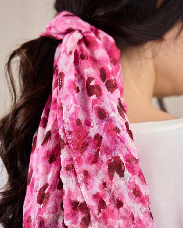 Foulard Gladys rose