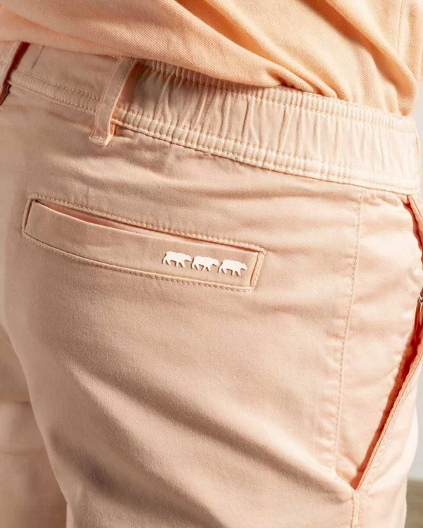 Bermuda chino uni taille élastique en coton Bermuda chino uni taille élastique en coton