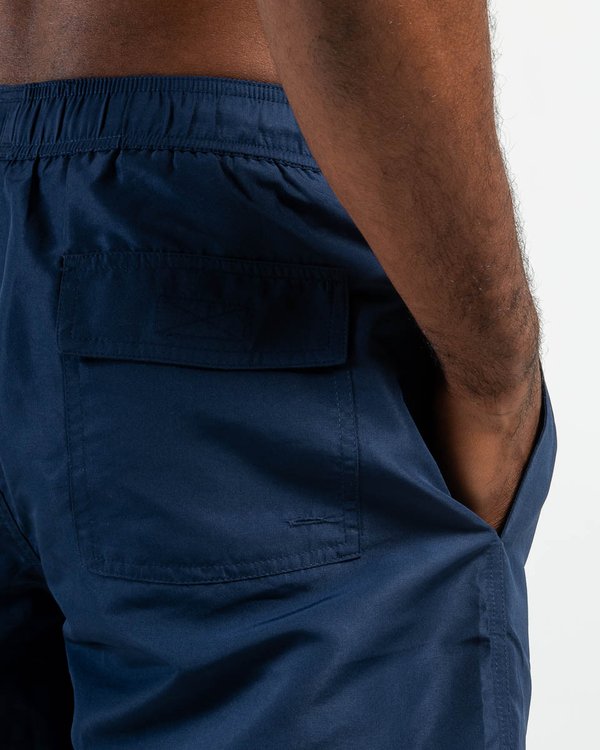 Short de bain uni cordon bleu