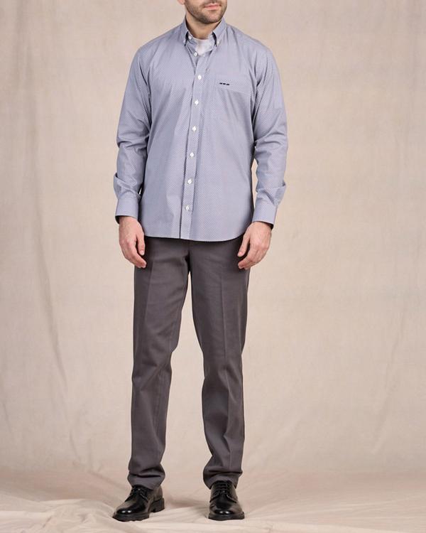 Chemise à motifs graphiques gris