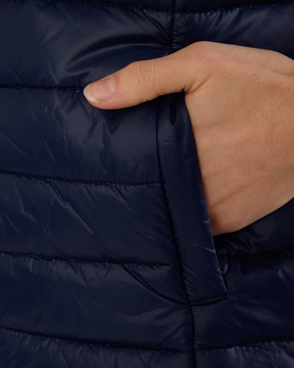 Doudoune sans manches Tina unie en polyester recyclé bleu Doudoune sans manches Tina unie en polyester recyclé bleu