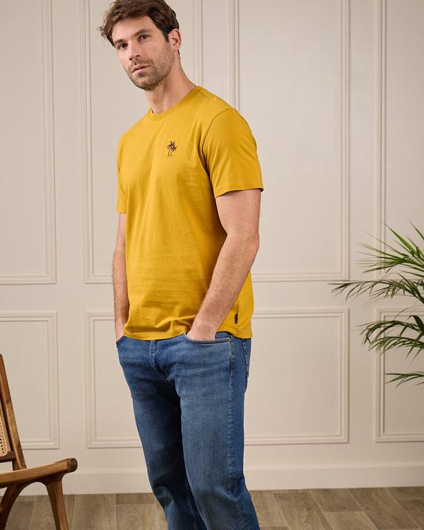 T-shirt brodé 40 ans jaune