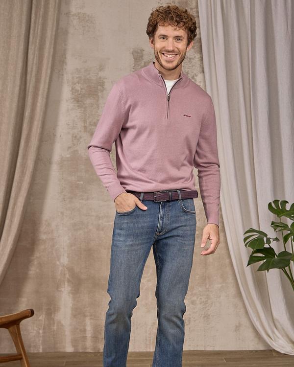 Pull col camionneur violet Pull col camionneur violet