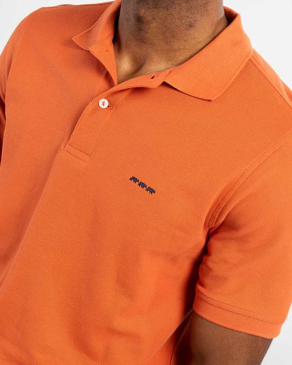 Polo piqué Douglas coupe droite manches courtes uni rose
