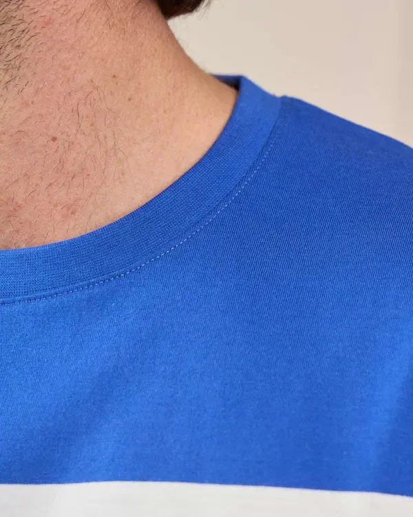 T-shirt colorblock bleu