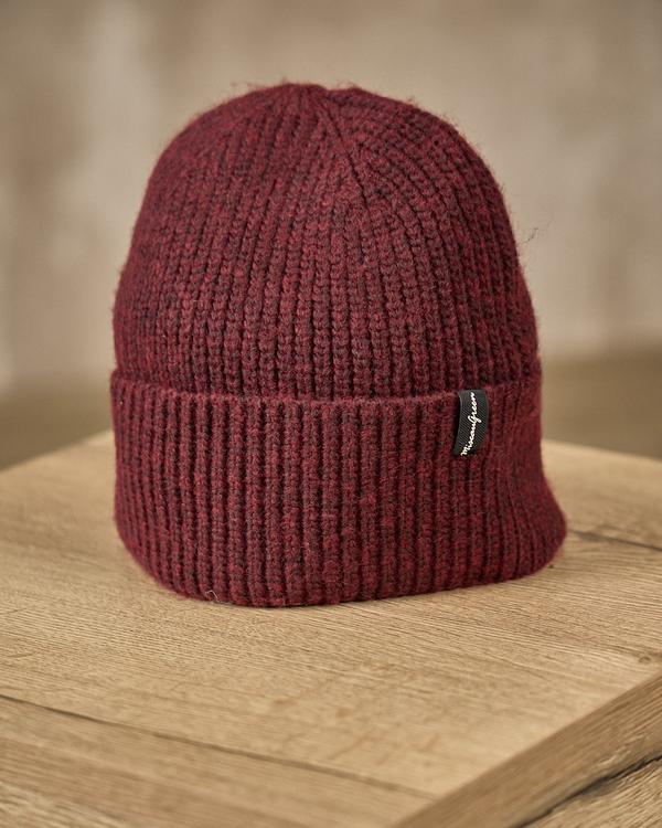 Bonnet maille rouge Bonnet maille rouge