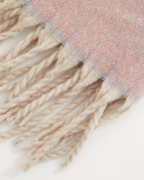 Echarpe fantaisie pastel bleu
