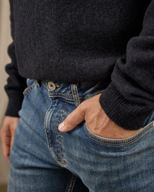 Jean coupe ajustée bleu