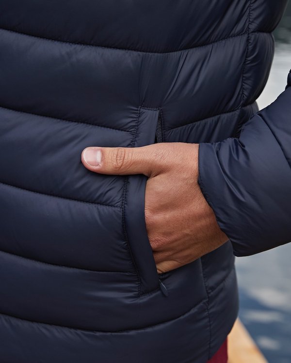 Doudoune Sam fine et légère déperlante rembourrage anti-transpirant bleu Doudoune Sam fine et légère déperlante rembourrage anti-transpirant bleu