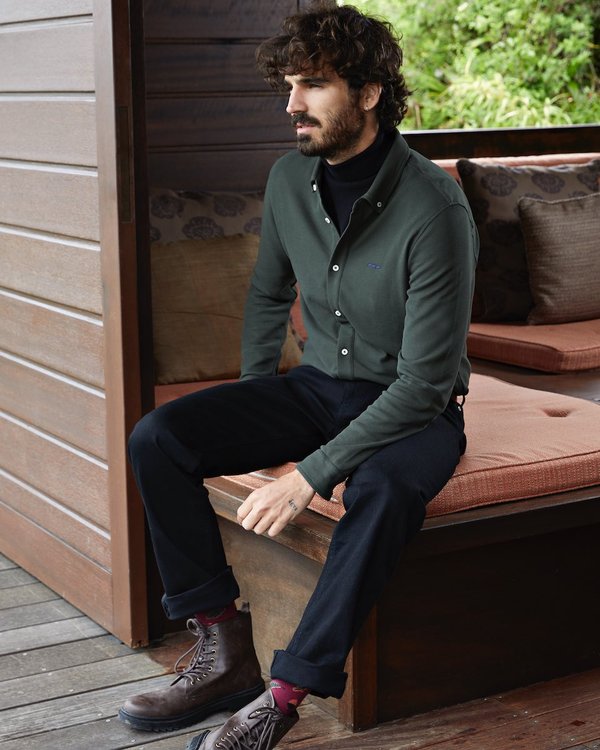 Look kaki automne homme
