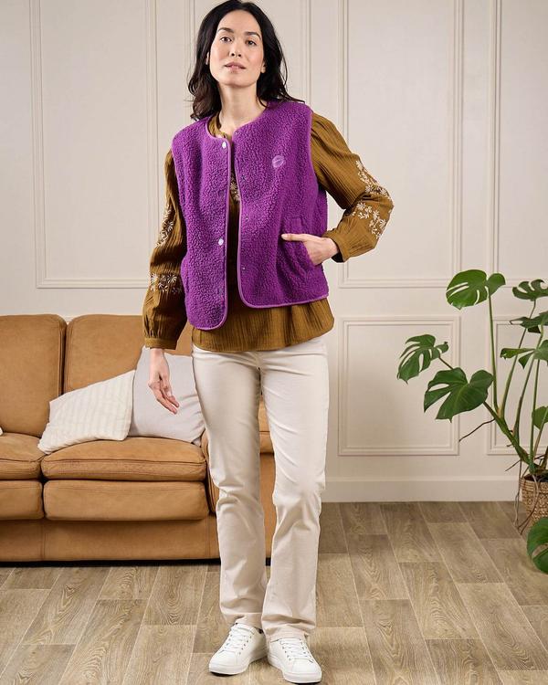 Veste sans manches Gwenda violet