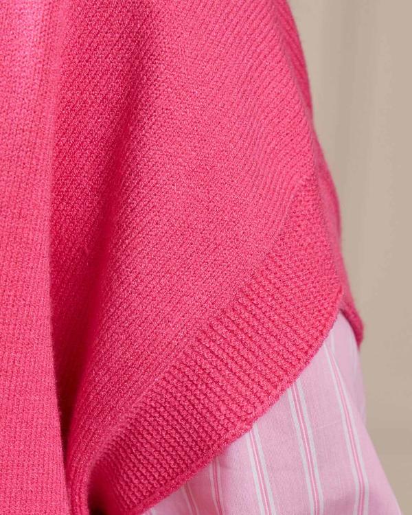 Pull sans manches rose