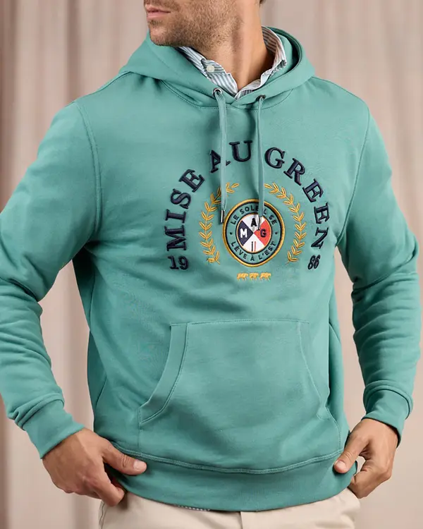 Hoodie blason vert