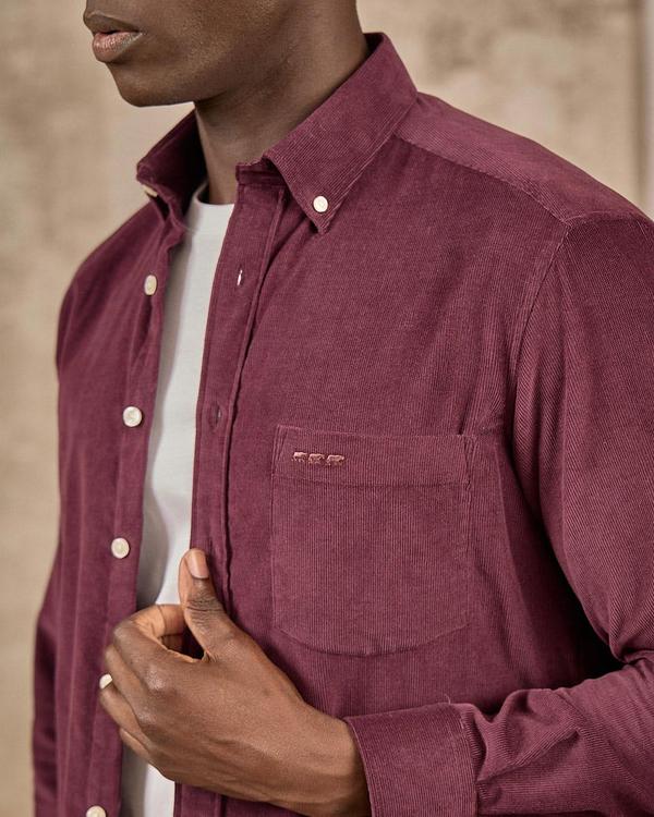 Chemise velours côtelé rouge Chemise velours côtelé rouge
