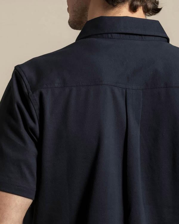 Chemise manches courtes unie broderie trois vaches 100% Coton Chemise manches courtes unie broderie trois vaches 100% Coton