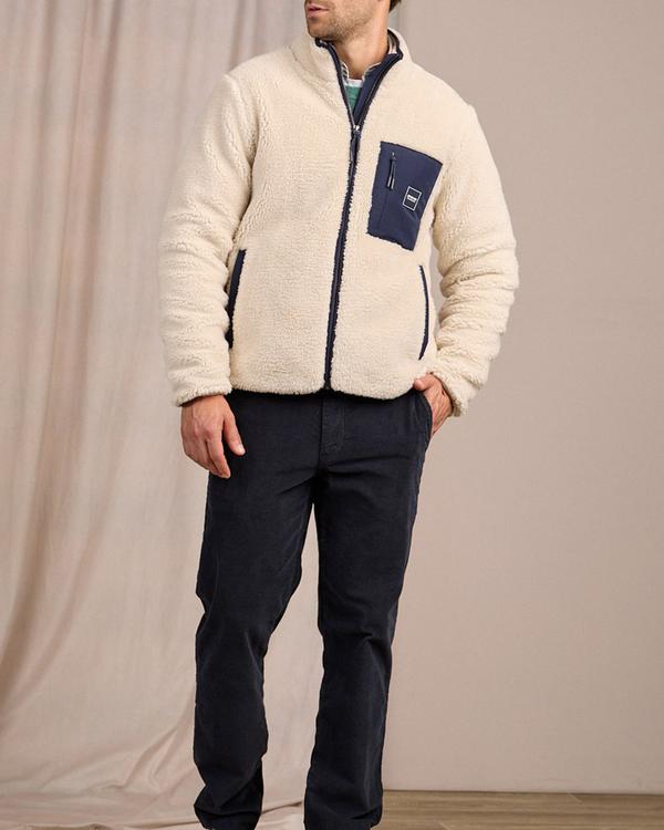 Polaire façon sherpa blanc
