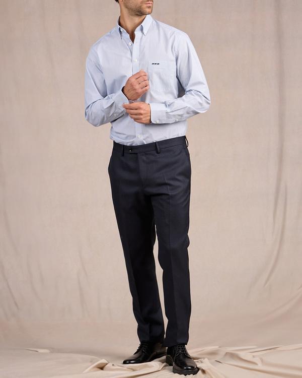 Chemise à micro motifs blanc