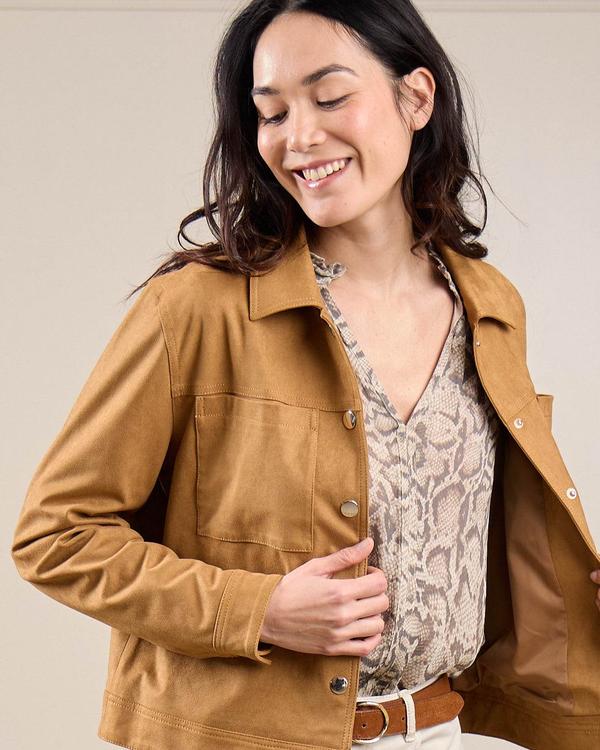 Veste suédine Gracie beige