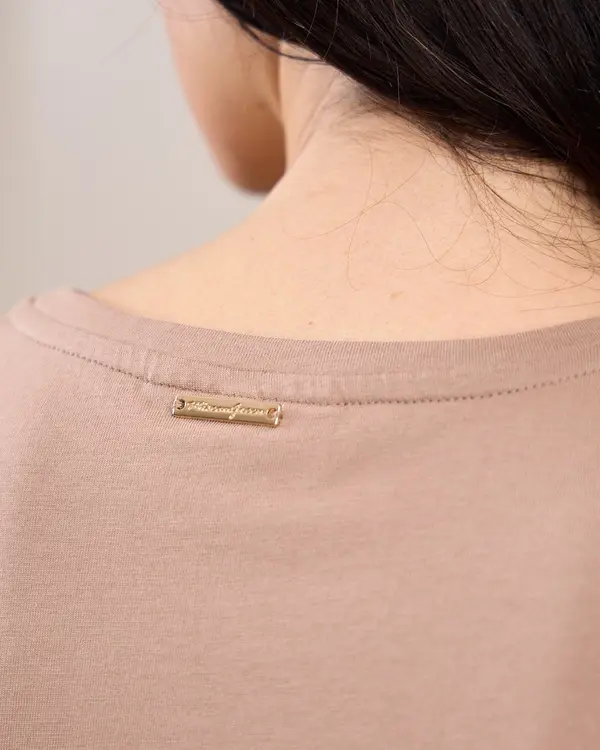 T-shirt brodé Gaëlle beige