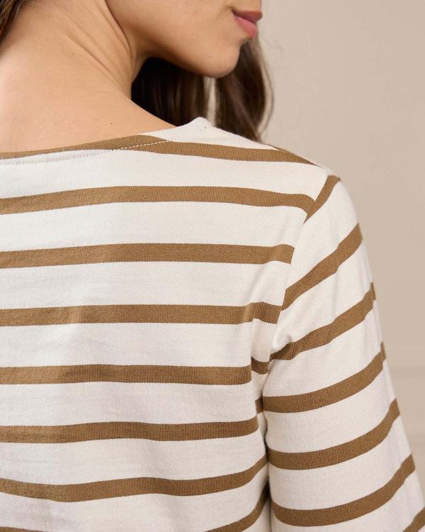 T-shirt marinière beige