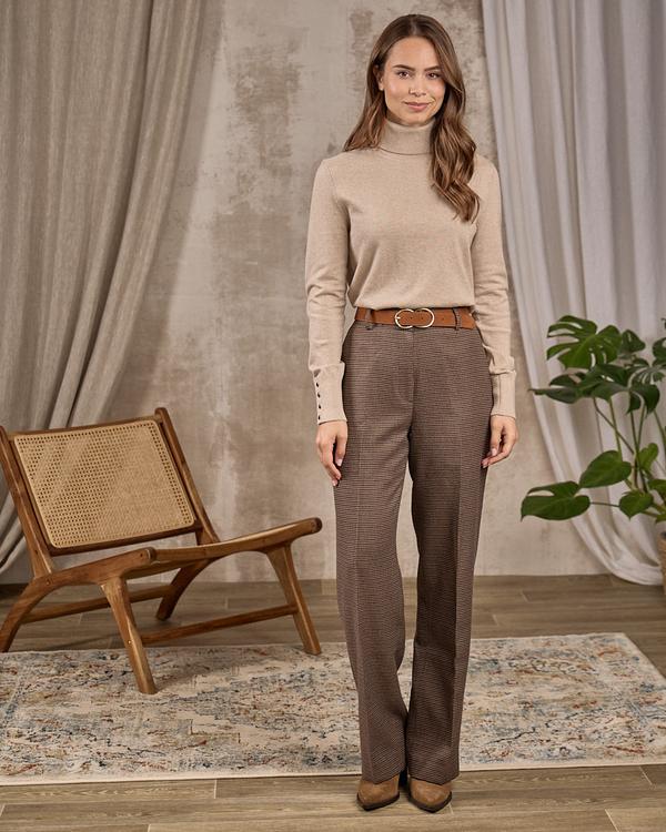 Pull col roulé beige Pull col roulé beige