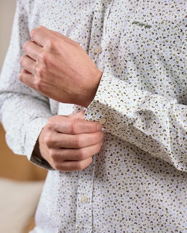 Chemise Easy Care George vert