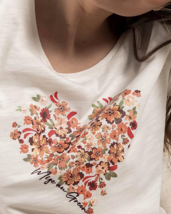 T-shirt cœur imprimé exclusif T-shirt cœur imprimé exclusif