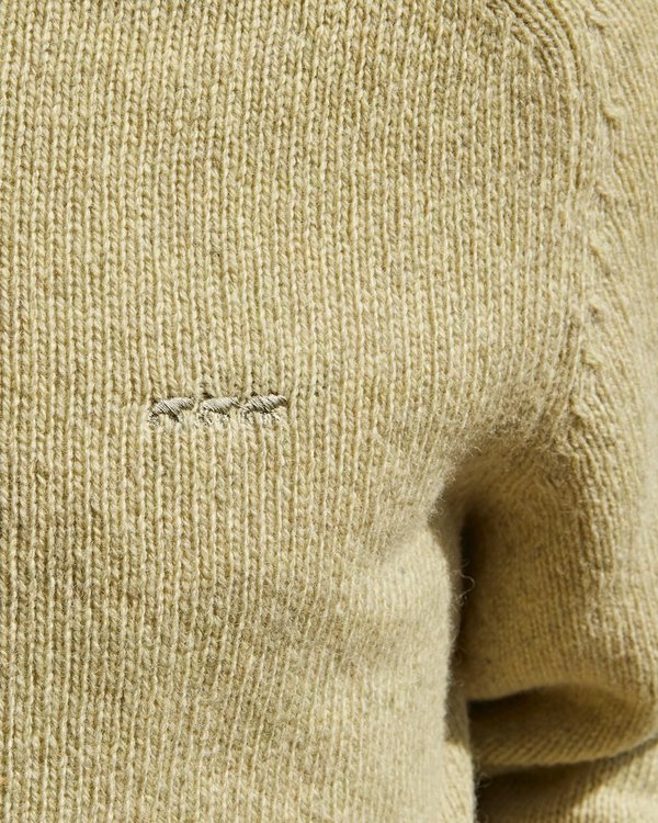Pull tricot à manches raglan 100% laine vierge italienne vert Pull tricot à manches raglan 100% laine vierge italienne vert
