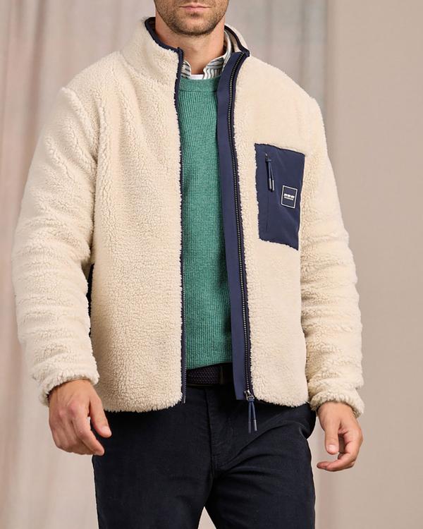 Polaire façon sherpa blanc