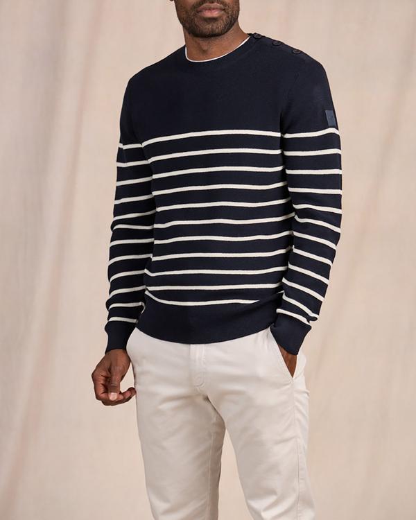 Pull marinière bleu