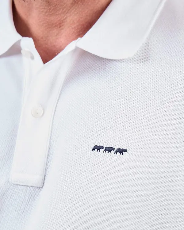 Polo Collin blanc