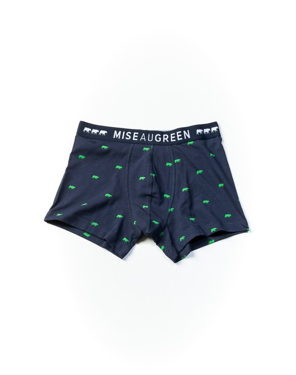 Boxer imprimé petites vaches colorées vert Boxer imprimé petites vaches colorées vert