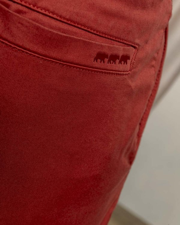 Bermuda chino uni taille élastique en coton Bermuda chino uni taille élastique en coton