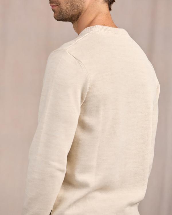 Pull torsadé beige