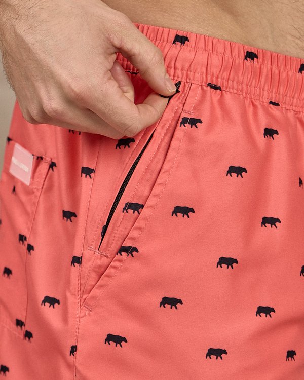 Short de bain imprimé petites vaches Short de bain imprimé petites vaches