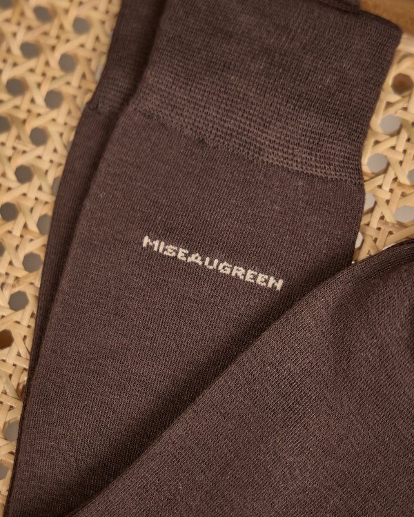 Chaussettes unies en bambou beige Chaussettes unies en bambou beige