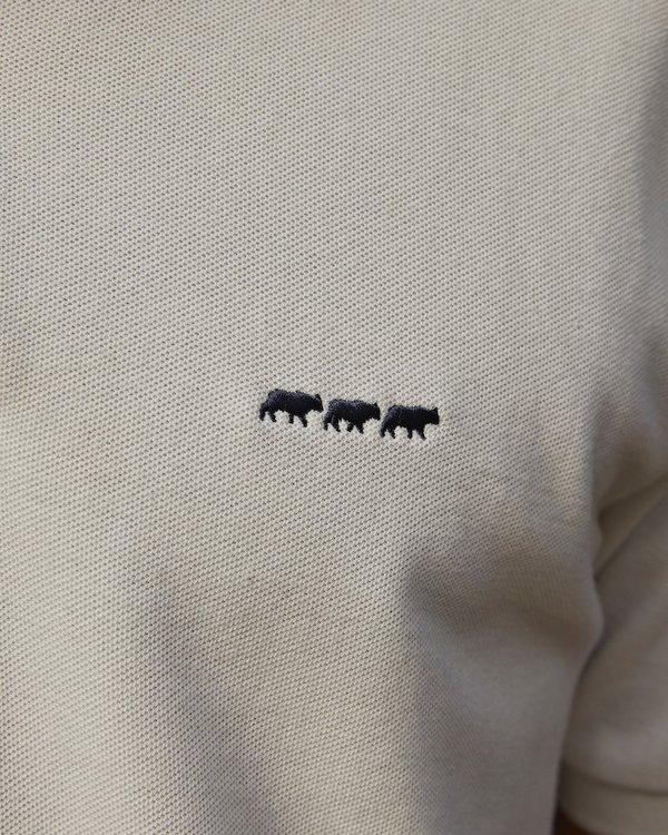 Polo piqué Douglas coupe droite manches courtes uni blanc Polo piqué Douglas coupe droite manches courtes uni blanc