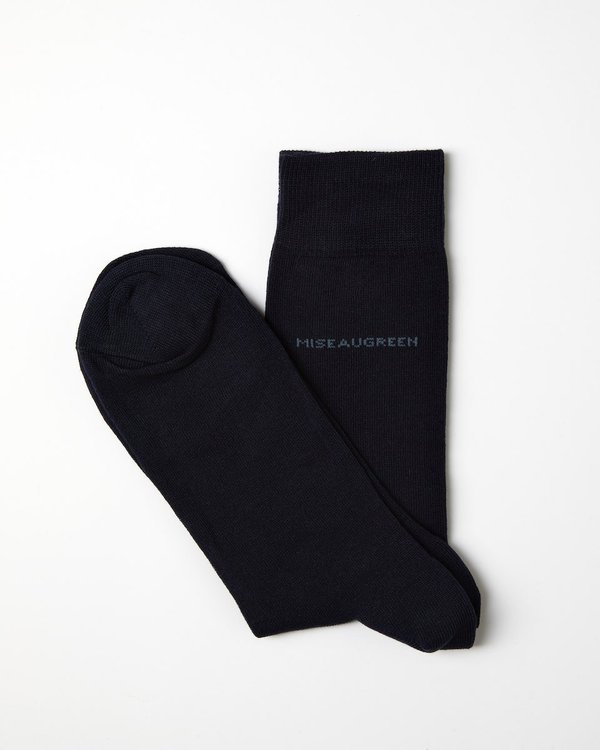 Chaussettes classiques unies bleu