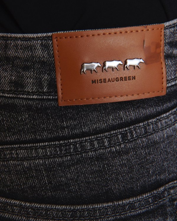 Jean slim denim effet délavé gris Jean slim denim effet délavé gris