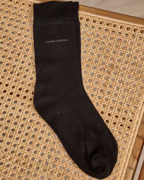 Chaussettes unies Bambou noir Chaussettes unies Bambou noir